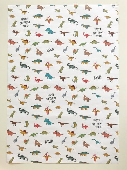 Dinosaur Gift Wrap