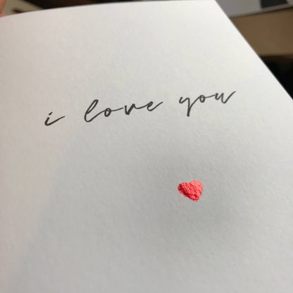 i love you card