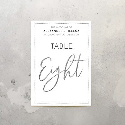 chandelier table sign