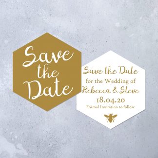 honey bee save the dates