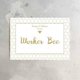 honey bee table sign