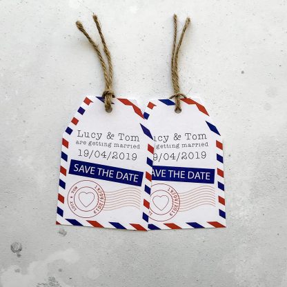 airmail luggage tags