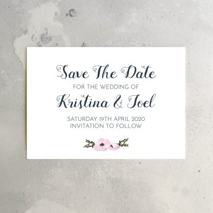 Floral Save The Dates