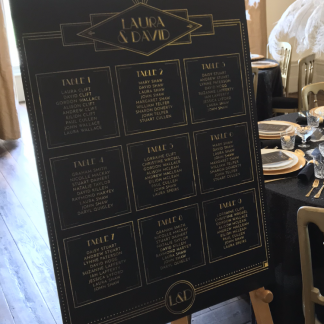 Gatsby table plan