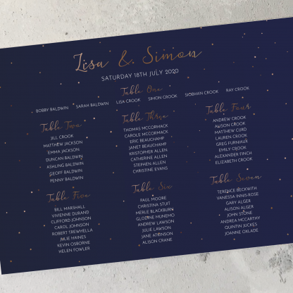 Starry Night Table Plan