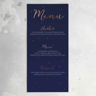 Starry Night Menu