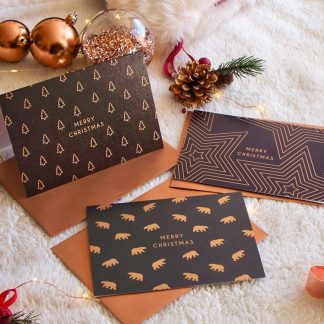 Copper christmas cards