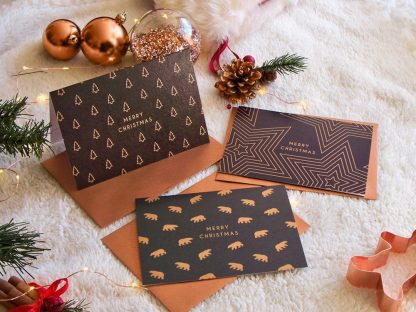 Copper christmas cards