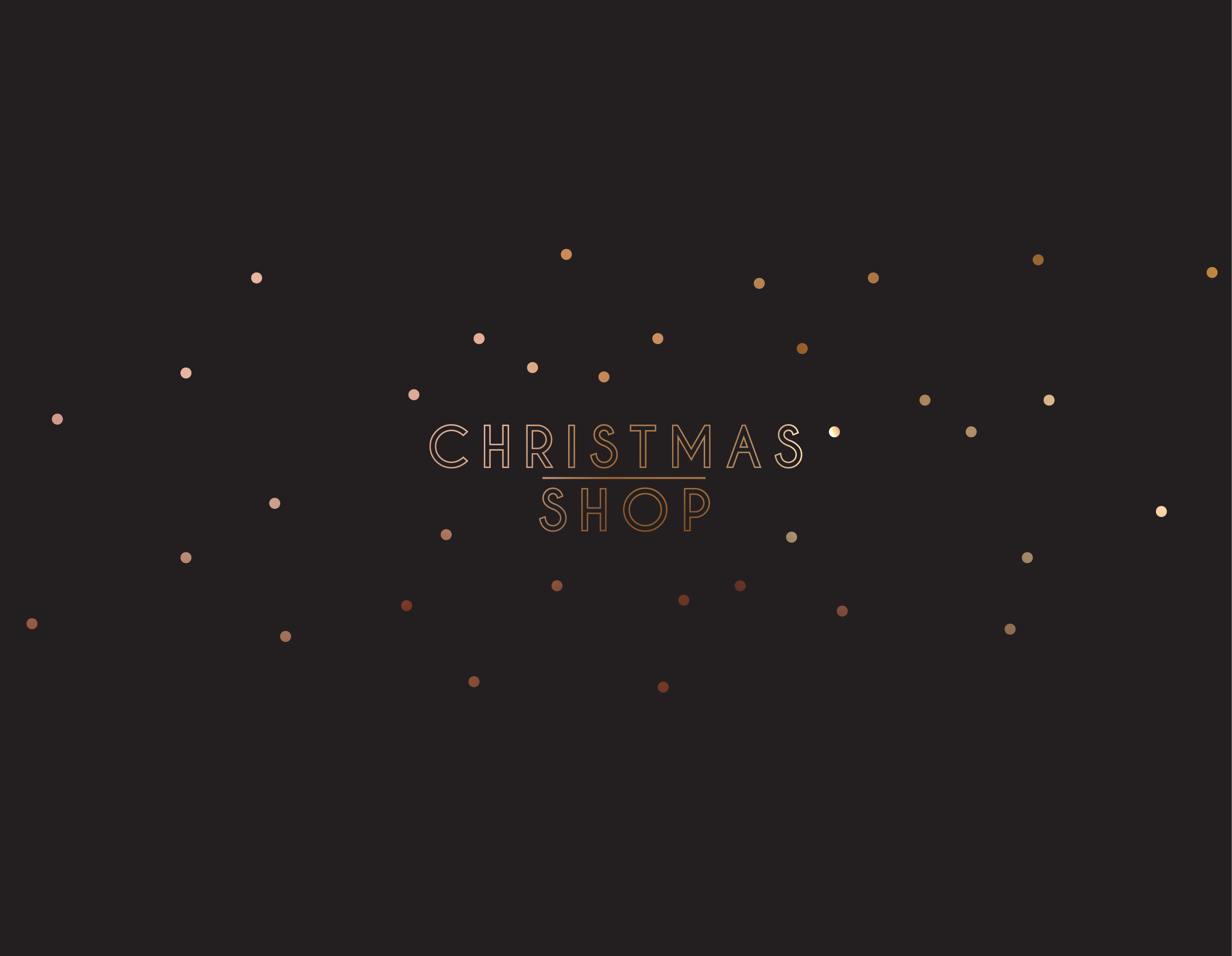 Christmas shop banner