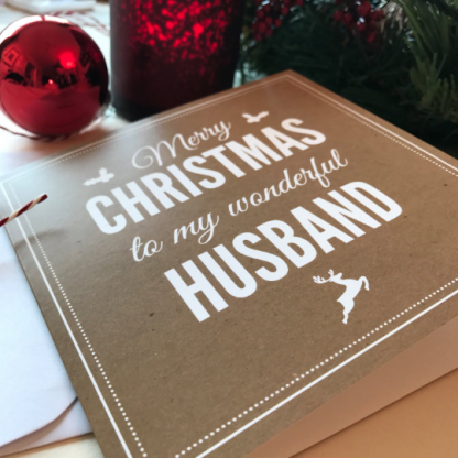 Husband Christmas card