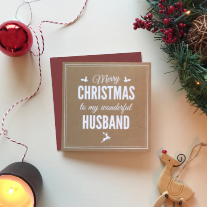 Husband Christmas card