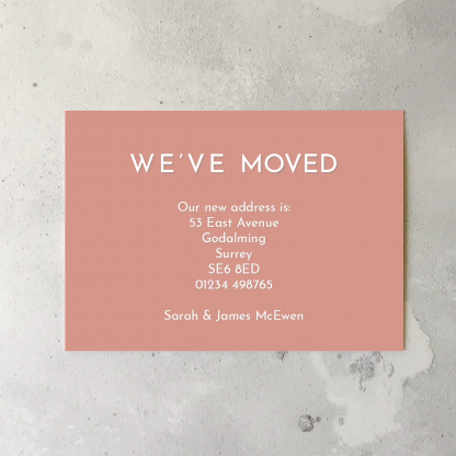 we've moved