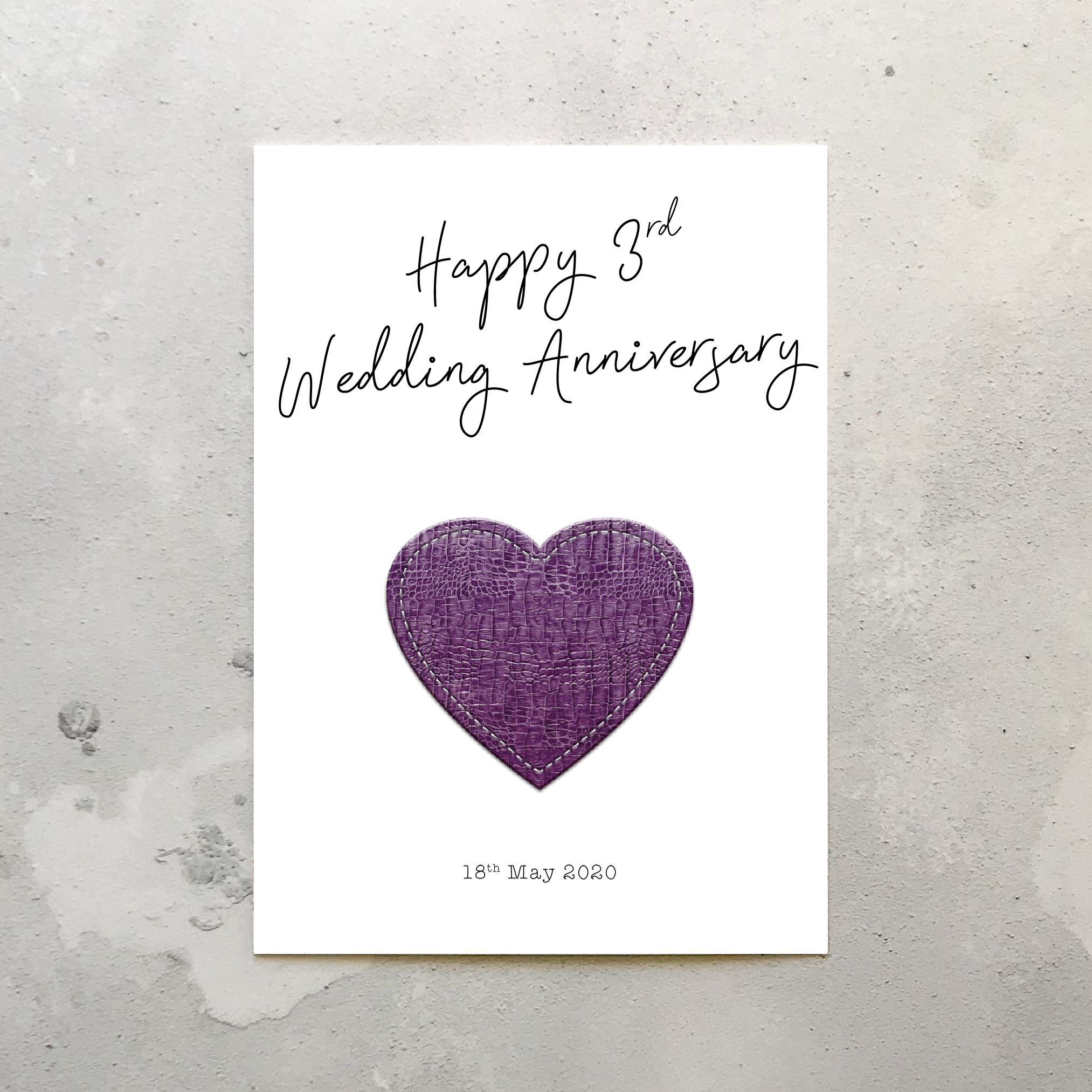 3rd year online wedding anniversary