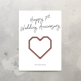 7th wedding anniversary card