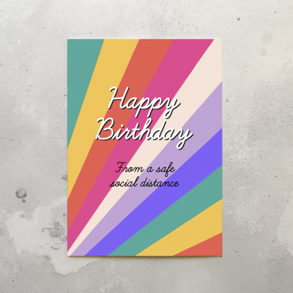 Lockdown birthday card