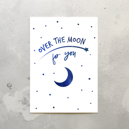 Over the moon card