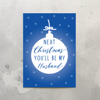 next Christmas husband Fiance Christmas Card
