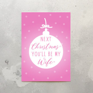 next christmas wife card