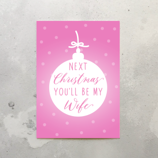 Fiancee Christmas Card