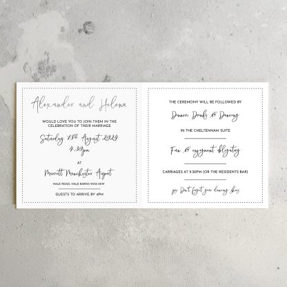 Chandalier Invitation inside