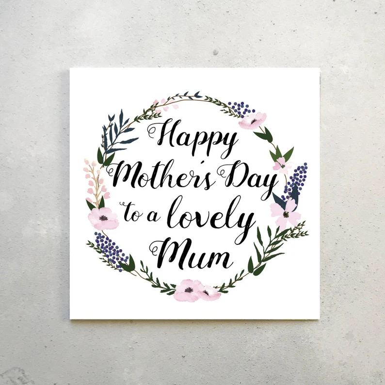 Floral Mothers Day Card